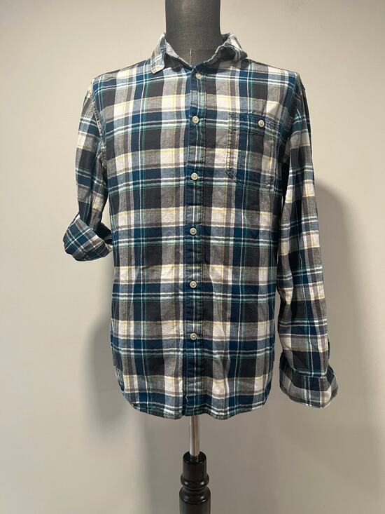 urban pipeline Other - Urban Pipeline 100% Cotton Button Down Plaid Casual Shirt Blue Gray Large JL